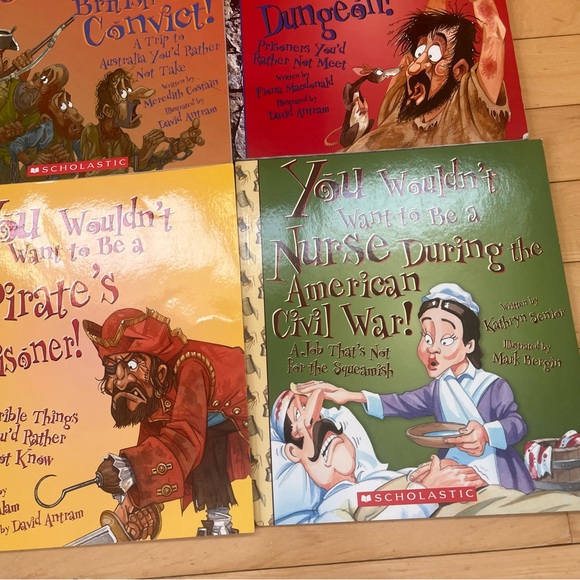 Lot 7 You Wouldn't Want to... Books Homeschool Civil War Pirates Egypt Pioneer - Picture 3 of 8